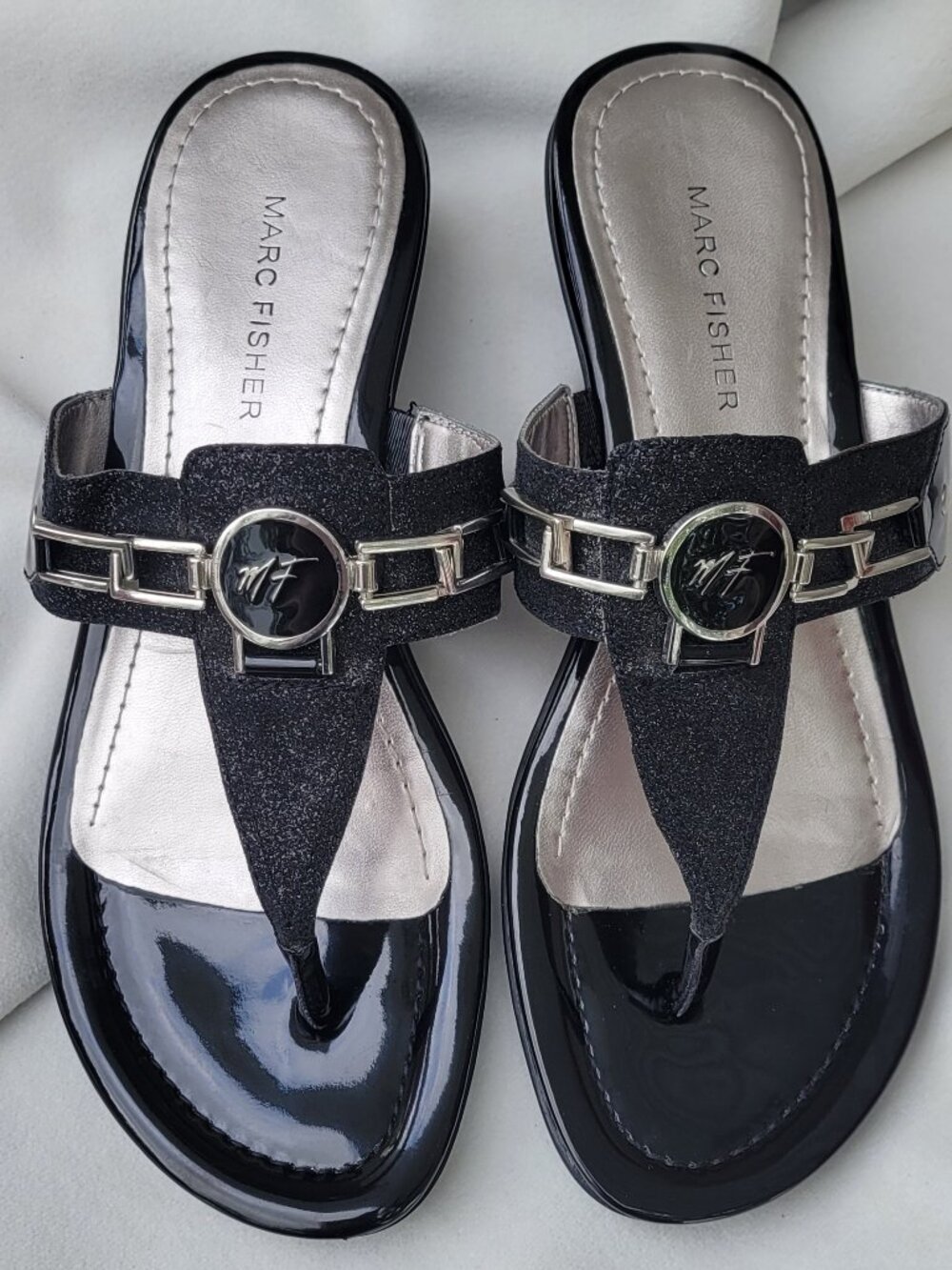 Marc Fisher Black Sandals Size 8